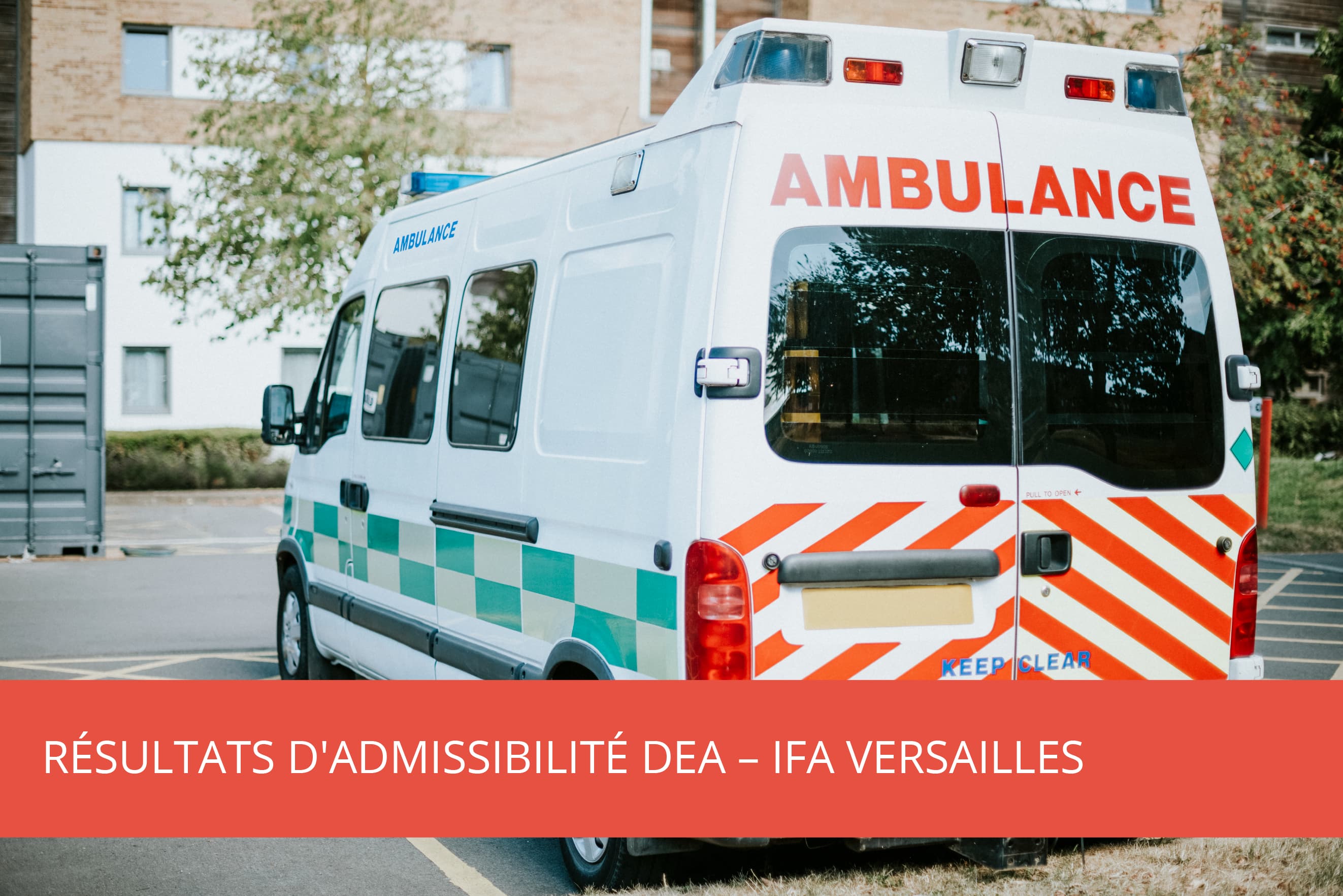 Résultats d’admissibilité DEA – IFA Versailles