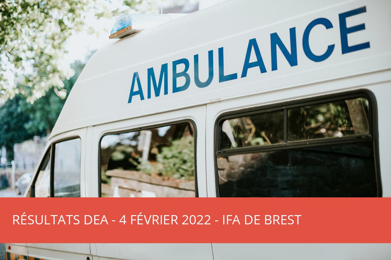 IFA Brest : Formation du DEA – Résultat d’admission du 4 février 2022